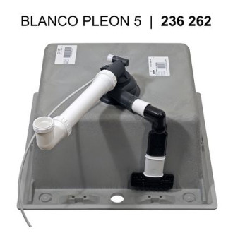 Blanco PLEON 5 InFino Silgranit šedá vulkán  s excentrem