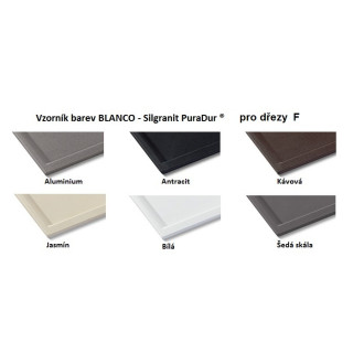 Blanco AXIA III 6S-F dřez do roviny černá granit 525 855