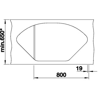 Blanco DELTA II dřez vestavný černá granit 525 867