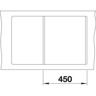 Blanco METRA 45 S-F dřez do roviny černá granit 525 917