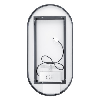Nimco ZPC 32003LVX-90 ČERNÉ LED zrcadlo 450x900 se dvěma dotykovými senzory