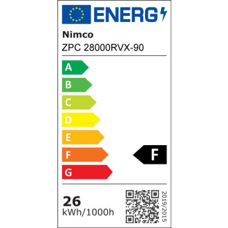 Nimco ZPC 28000RVX-90 Černé kulaté LED zrcadlo pr. 600 se dvěma dotykovými senzory