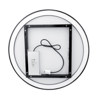 Nimco ZPC 28000R-90 Černé kulaté LED zrcadlo pr. 600