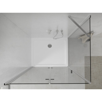 Mexen Lima skládací sprchový kout 90x100, transp., chrom + vanička 856-090-100-01-00-4010