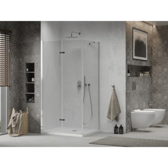 Mexen Lima skládací sprchový kout 100x90, transp., chrom + vanička 856-100-090-01-00-4010