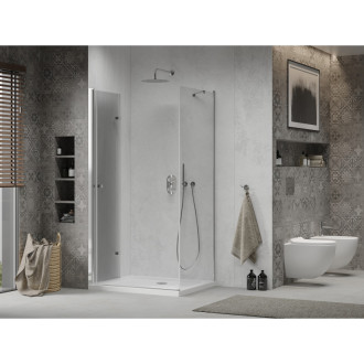 Mexen Lima skládací sprchový kout 100x90, transp., chrom + vanička 856-100-090-01-00-4010