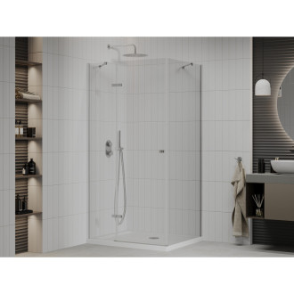 Mexen Roma sklopná sprchový kout 70x80, transp., chrom + vanička 854-070-080-01-00-4010