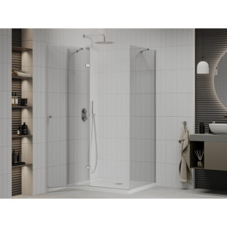 Mexen Roma sklopná sprchový kout 70x80, transp., chrom + vanička 854-070-080-01-00-4010