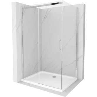 Mexen Omega sprchový kout 110x80 cm, transparent, chrom + vanička 825-110-080-01-00-4010