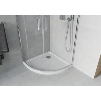 Mexen Rio sprchový kout 80x80, transp., chrom + vanička, bílá 863-080-080-01-00-4110