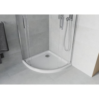 Mexen Rio sprchový kout 80x80, transp., chrom + vanička, bílá 863-080-080-01-00-4110