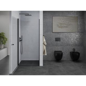 Mexen Pretoria sprchové dveře 70 cm, průhledné, černé - 852-070-000-70-00
