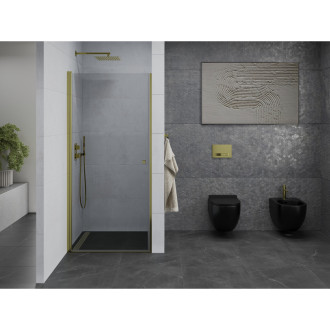 Mexen Pretoria sprchové dveře 90 cm, průhledné, zlaté - 852-090-000-50-00