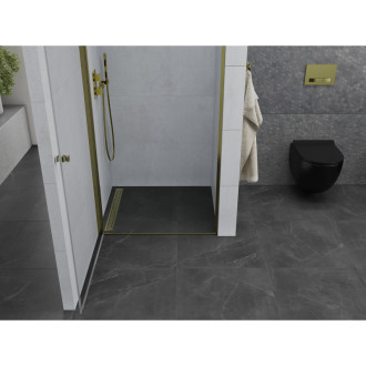 Mexen Pretoria sprchové dveře 90 cm, průhledné, zlaté - 852-090-000-50-00