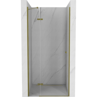 Mexen Roma sprchové dveře 80 cm, průhledné, zlaté - 854-080-000-50-00