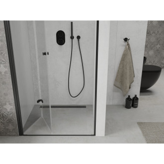 MEXEN LIMA sprchové dveře zalamovací 70x190 cm 6mm, černá-čiré 856-070-000-70-00