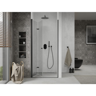 MEXEN LIMA sprchové dveře zalamovací 100x190 cm 6mm, černá-čiré 856-100-000-70-00