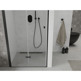 MEXEN LIMA sprchové dveře zalamovací 100x190 cm 6mm, černá-čiré 856-100-000-70-00