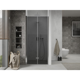 MEXEN LIMA sprchové dveře zalamovací 100x190 cm 6mm, chrom-kouřové 856-100-000-01-40