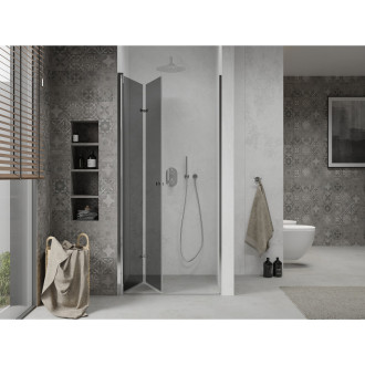 MEXEN LIMA sprchové dveře zalamovací 100x190 cm 6mm, chrom-kouřové 856-100-000-01-40