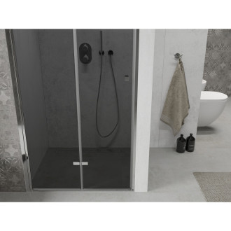 MEXEN LIMA sprchové dveře zalamovací 100x190 cm 6mm, chrom-kouřové 856-100-000-01-40