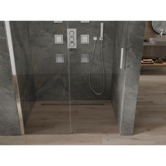 MEXEN OMEGA sprchové dveře 100x190 cm 8 mm chrom-číré 825-100-000-01-00