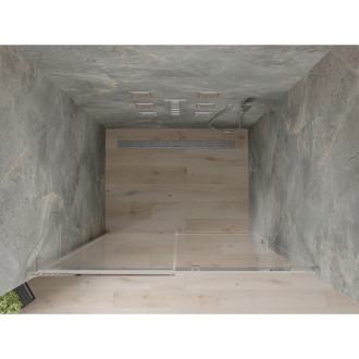 MEXEN OMEGA sprchové dveře 100x190 cm 8 mm chrom-číré 825-100-000-01-00