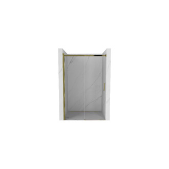 MEXEN OMEGA sprchové dveře 100x190 cm 8 mm zlatá-čiré 825-100-000-50-00