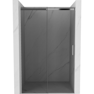 MEXEN OMEGA sprchové dveře 140x190 cm 8 mm chrom-kouřové 825-140-000-01-40