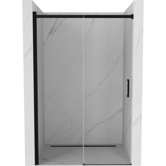 MEXEN OMEGA sprchové dveře 160x190 cm 8 mm černá-čiré 825-160-000-70-00