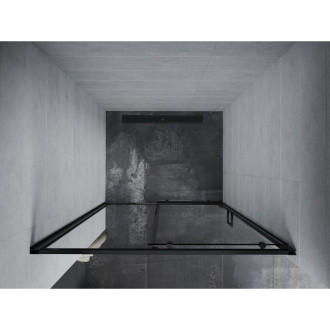 MEXEN APIA sprchové dveře 120x190 cm 5mm, černá-čiré 845-120-000-70-00