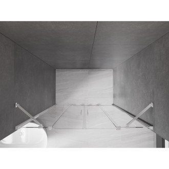 Mexen Velar Duo posuvné sprchové dveře 140 cm, transparentní, chrom - 871-140-000-02-01