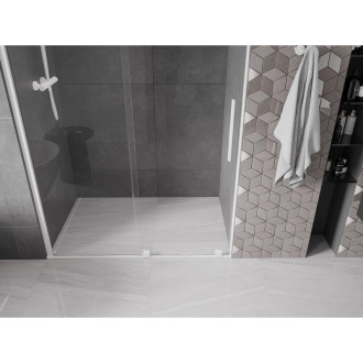 Mexen Velar posuvné sprchové dveře 150 cm, transparentní, bílé - 871-150-000-01-20