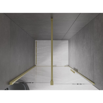 Mexen Velar posuvné sprchové dveře 120 cm, transparentní, broušené zlato 871-120-000-01-55