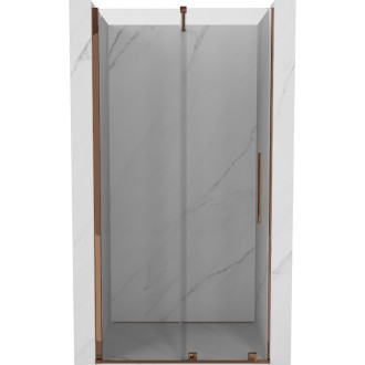 Mexen Velar posuvné sprchové dveře 120 cm, transparentní, růžové zlato - 871-120-000-01-60