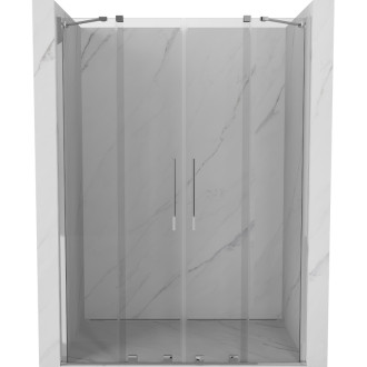 Mexen Velar Duo posuvné sprchové dveře 160 cm, transparentní, chrom - 871-160-000-02-01