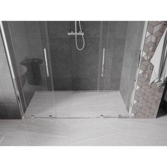 Mexen Velar Duo posuvné sprchové dveře 200 cm, transparentní, chrom - 871-200-000-02-01