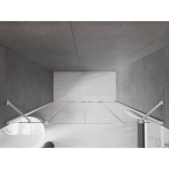 Mexen Velar Duo posuvné sprchové dveře 200 cm, transparentní, chrom - 871-200-000-02-01