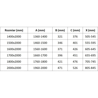 Mexen Velar Duo posuvné sprchové dveře 170 cm, průhledné, zlaté - 871-170-000-02-50