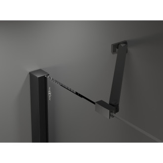 Mexen Velar Duo posuvné sprchové dveře 180 cm, průhledné, černé - 871-180-000-02-70