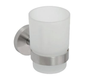 BEMETA NEO sklenka sklo satin, 104110015, nerez mat