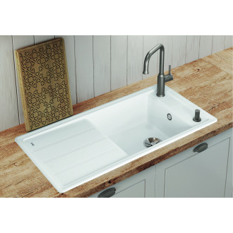 Blanco FARON XL 6 S InFino Silgranit bílá soft oboustranný s excentrem