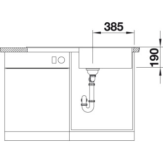 Blanco ZIA XL 6 S Silgranit bílá soft oboustranné provedení s excentrem