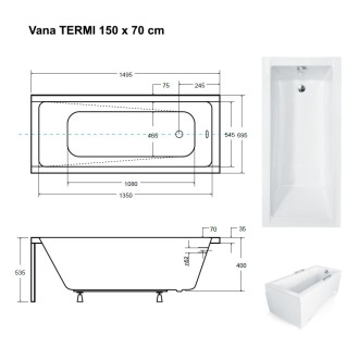 vana OS TERMI 150x70 cm  OLVTER15