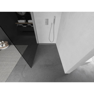 Sprchová stěna Mexen Kyoto 70 x 200 cm, grafit 8 mm, chrom - 800-070-101-01-40