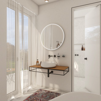 Nimco ZP 26000RVX Kulaté LED zrcadlo pr. 600 se dvěma dotykovými senzory