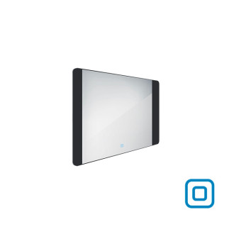 Nimco ZPC 42003V-90 Černé LED zrcadlo 800x600 s dotykovým senzorem