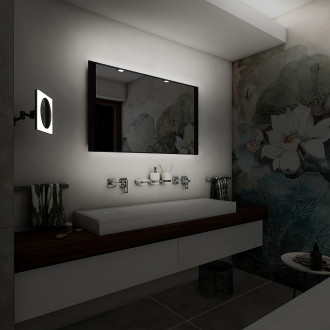 Nimco ZPC 41003-90 Černé LED zrcadlo 800x600
