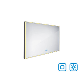 Nimco Černé LED zrcadlo 1000x700 se dvěma dotykovými senzory ZPC 13004VX-90
