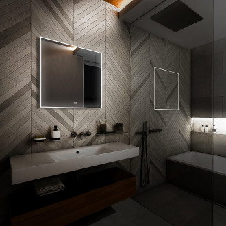 Nimco ZP 13066VX LED zrcadlo 600x600 se dvěma dotykovými senzory